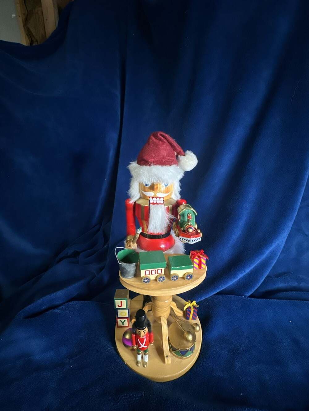 HomeGoods Santa Claus at Workshop Table Wooden Nutcracker Decoration